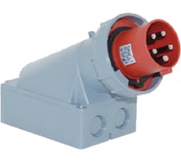 Настенная вилка 3P+N+E+Pilot, 5х63А, 380-415V, IP67 T-Plast 31.34.312.1600