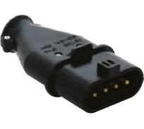 Переносная вилка 3P+E, 16А, 380-415V, IP44 T-Plast 31.10.301.0300