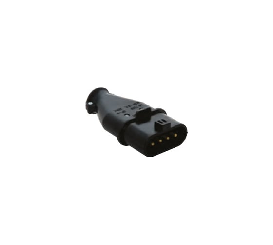Переносная вилка 3P+E, 16А, 380-415V, IP44 T-Plast 31.10.301.0300