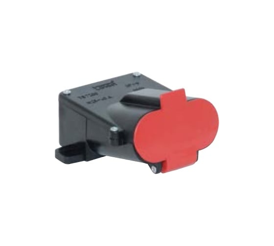 Настенная розетка 3P+E, 16А, 380-415V, IP44 T-Plast 31.09.306.1600 1