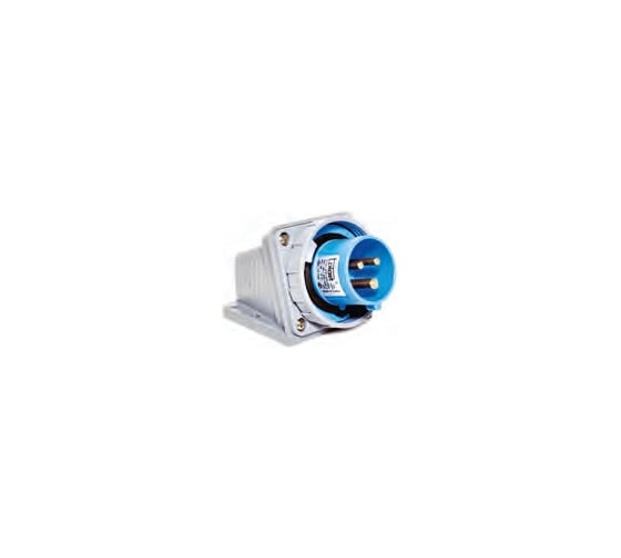 Настенная вилка 83х90, 2Р+E, 3х32А, 200-250V, IP67 T-Plast 31.25.312.0900 1