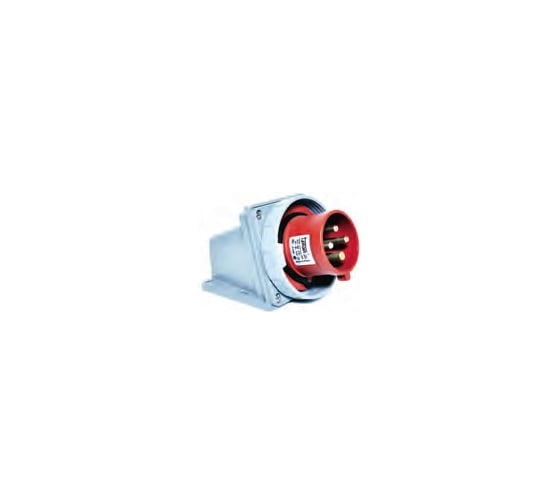 Настенная вилка 83х90, 3Р+E, 4х32А, 380-415V, IP67 T-Plast 31.27.312.1600 1
