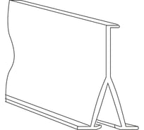 Разделитель 100х50 T-Plast 50.07.001.0020