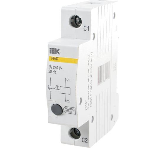 Независимый расцепитель РН47 на DIN-рейку IEK MVA01D-RN 312296