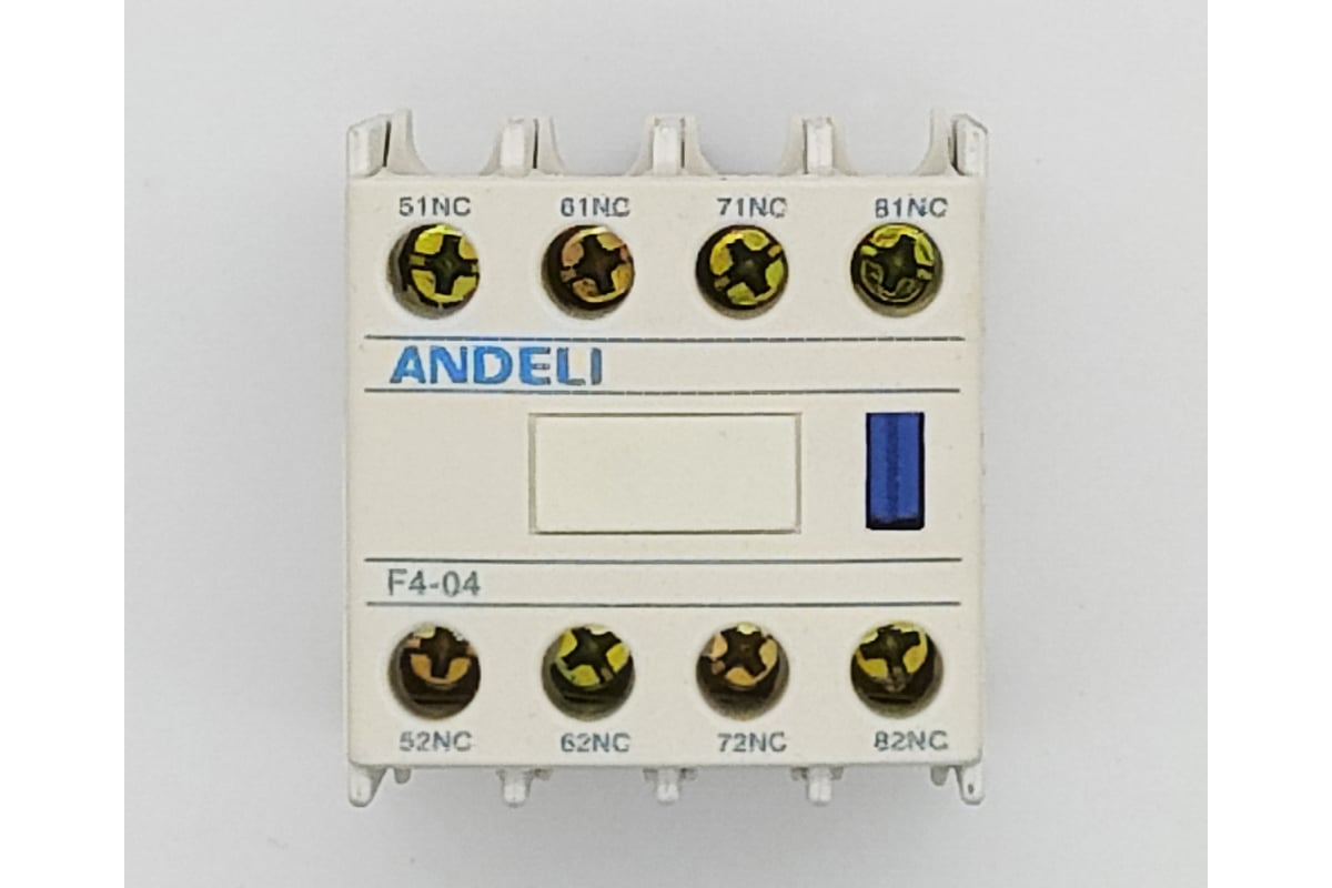 Приставка ANDELI дополнительные контакты F4-04 4нз к контактору CJX2 ...