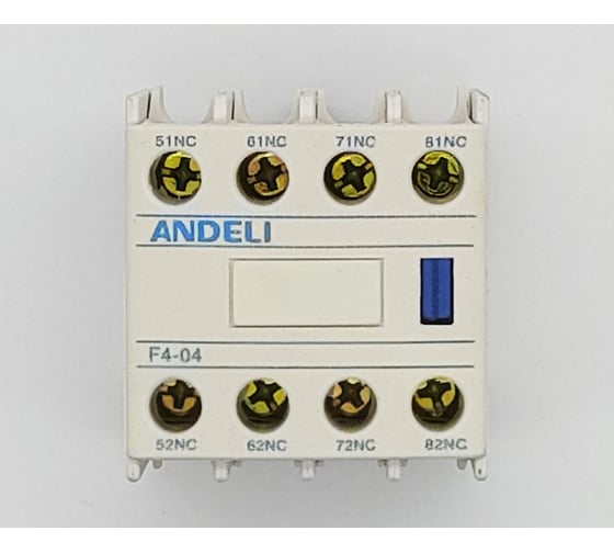 Приставка ANDELI дополнительные контакты F4-04 4нз к контактору CJX2 ADL08-157