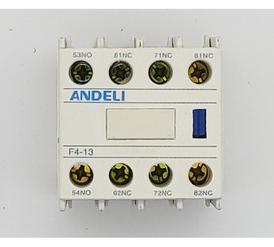 Приставка ANDELI дополнительные контакты F4-13 1но+3нз к контактору CJX2 ADL08-159