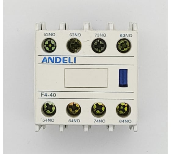 Приставка ANDELI дополнительные контакты F4-40 1но+1нз к контактору CJX2 ADL08-163