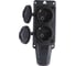 Каучуковая колодка 2 гнезда с з/к и крышкой 220В 16А, IP54, чёрная BEMIS BK1-1402-2612/3612 8698523906125 6