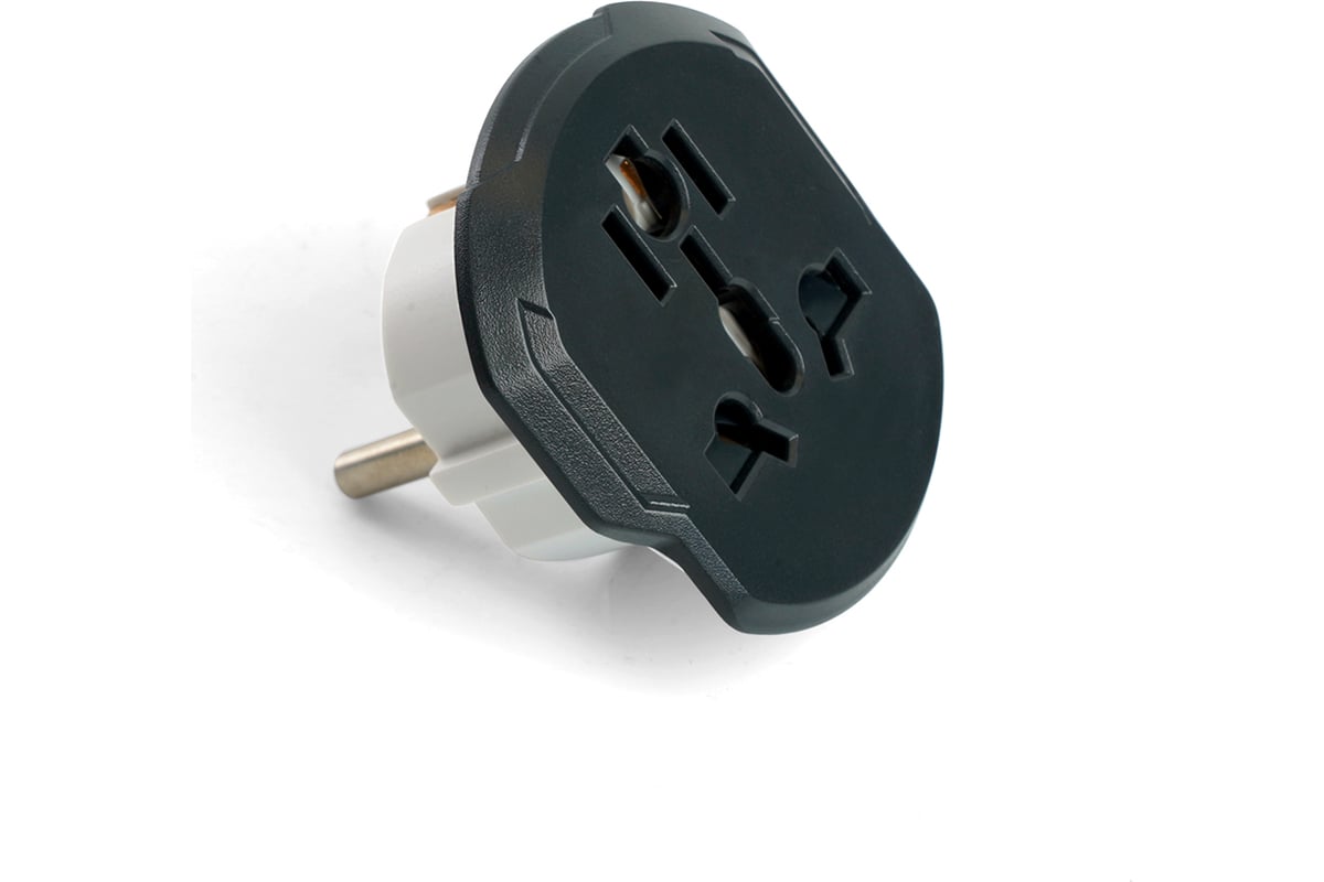 Адаптер-переходник для евровилки STEKKER с/з, ультраплоский, adp16-06 ...