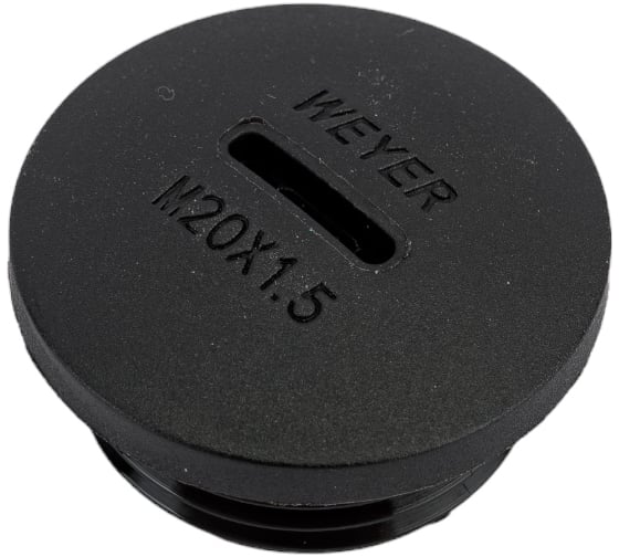 Заглушка отверстия Weyer DPK-M20B - заглушка под плоскую отвертку, нар. M20x1.5 WE6800300
