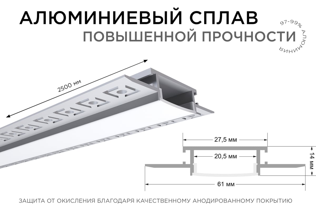 Подвесные светильники из алюминиевого профиля в Екатеринбурге - интернет-магазин Свет Здесь