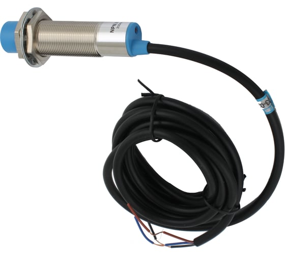 Емкостный датчик INNOCONT, M18x1, L=71 мм, зона срабатывания 10 мм, -25 +60 С, 12…24 VDC, IP65, выход: NPN NO, макс. ток 200 мА, кабель 2 м SC-18N10C
