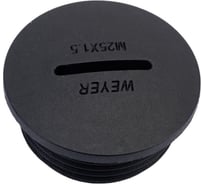 Заглушка отверстия DPK-M25B Weyer заглушка под плоскую отвертку, нар. M25x1.5 WE6800400