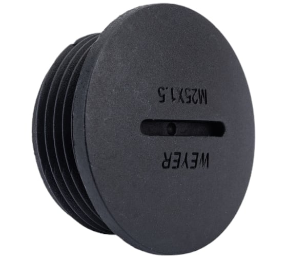 Заглушка отверстия DPK-M25B Weyer заглушка под плоскую отвертку, нар. M25x1.5 WE6800400
