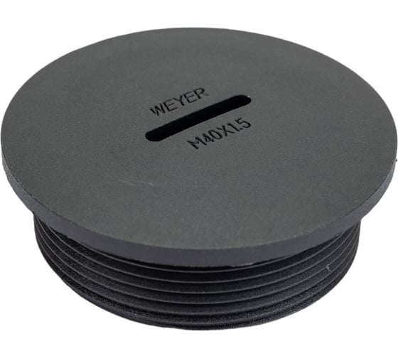 Заглушка отверстия DPK-M40B Weyer заглушка под плоскую отвертку, нар. M40x1.5 WE6800600 1