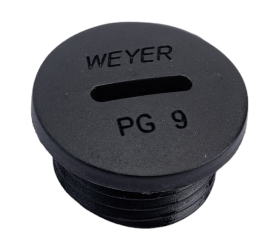 Заглушка отверстия DPK-P09B Weyer заглушка под плоскую отвертку, нар. PG09 WE6801000 1