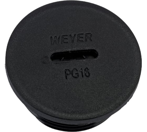 Заглушка отверстия DPK-P16B Weyer заглушка под плоскую отвертку, нар. PG16 WE6801300 1