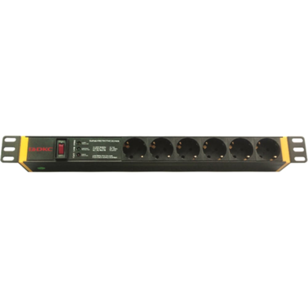 Блок распределения питания DKC (pdu) 19" 16a с выключателем и защитой ...