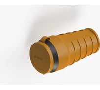 Штепсельное гнездо NE-AD с заземлением, с крышкой, 16А, IP44 (каучук), Оранжевый 4302