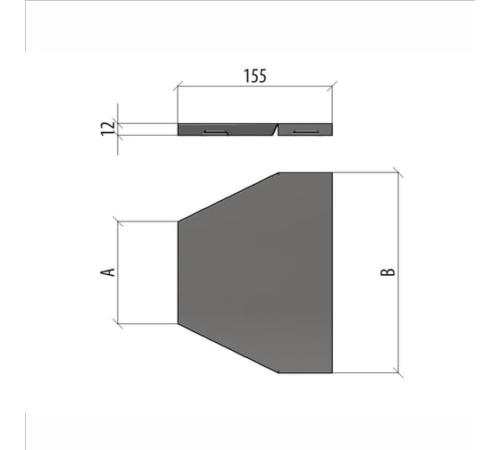 Крышка центрального переходника Система КМ 150-200 мм LO10113 KPD150-200-C