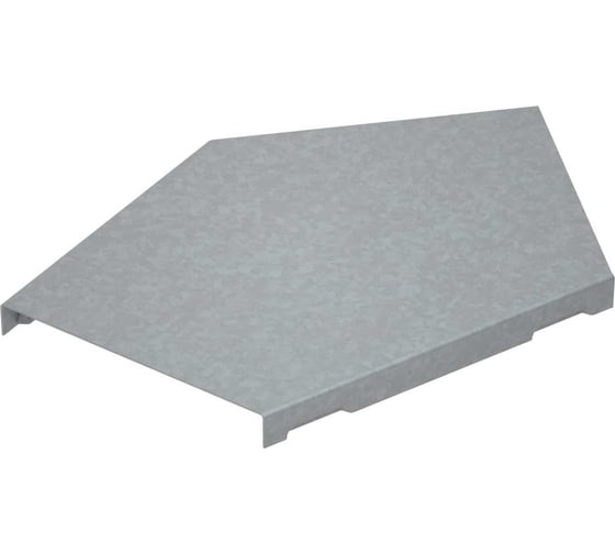 Крышка горизонтального угла Система КМ 45 гр. 100 мм ПЛЮС INOX304 PL6509 KGLplus45-100 INOX304 1