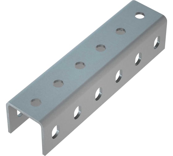 Соединитель усиленного швеллера Система КМ 50x50x4,0 мм INOX304 SLPU50-50 INOX304