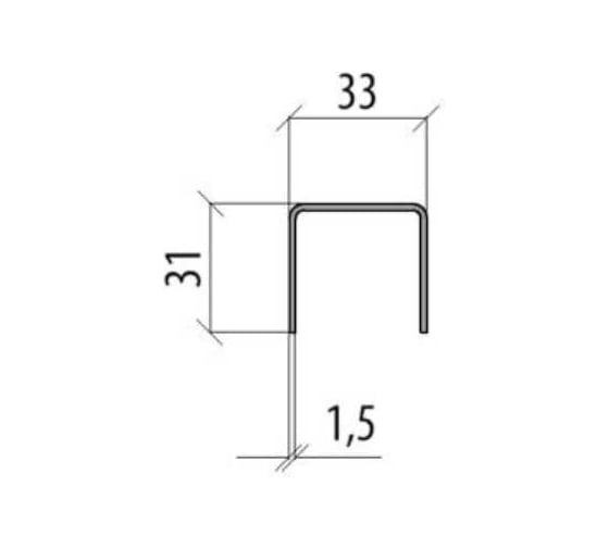 Соединитель усиленного профиля Система КМ 250 мм INOX304 SUP INOX304
