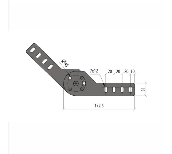 Шарнирный соединитель для борта Система КМ 50 мм ПЛЮС INOX304 SH1plus INOX304