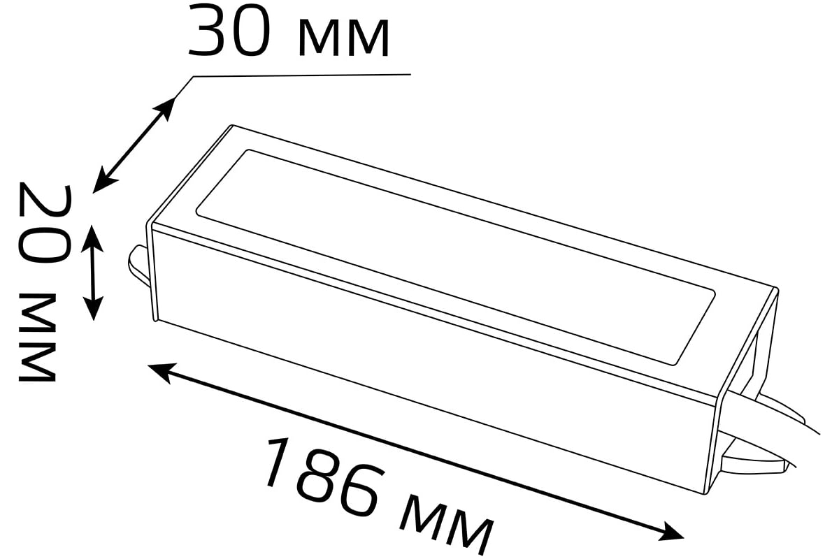 Пылевлагозащищенный блок питания для светодиодной ленты 15W 12V IP66 Gauss  202023015 - выгодная цена, отзывы, характеристики, 1 видео, фото - купить в  Москве и РФ