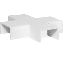 Х-соединитель TWT с основой 100x27 на 100x27 TWT-CT102/102-XB-WH