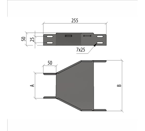 Центральный переходник Система КМ 50х50-100 мм LO10051 PD50-50-100-C