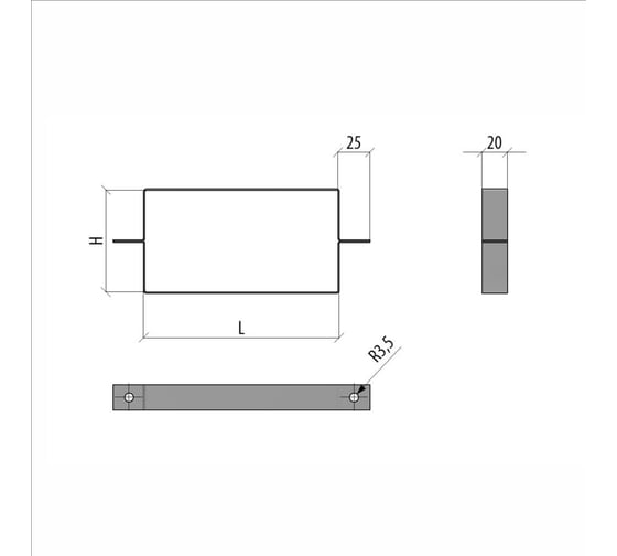 Держатель крышки лотка Система КМ 50х500 мм INOX304 LO27991 DKU50-500 INOX304