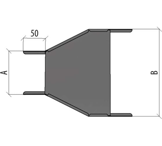 Центральный переходник Система КМ 50х200-300 мм LO10057 PD50-200-300-C