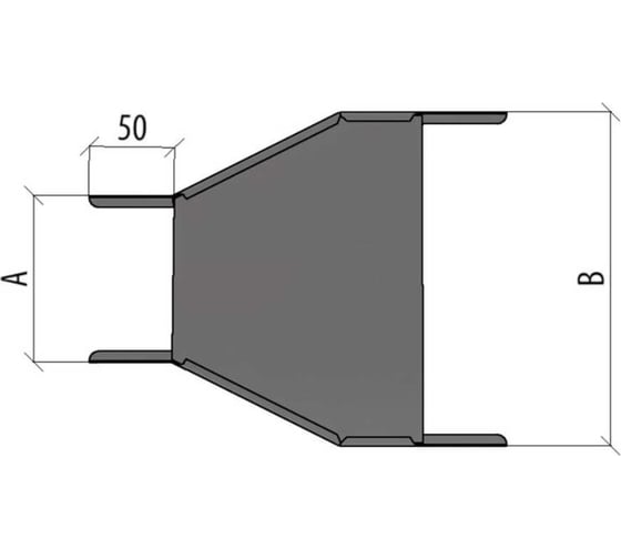 Центральный переходник Система КМ 50х200-400 мм LO10058 PD50-200-400-C