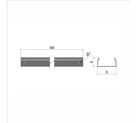 Телескопическое расширение лотка Система КМ ПЛЮС 80х600 INOX304 PL9838 TRplus80-600 INOX304