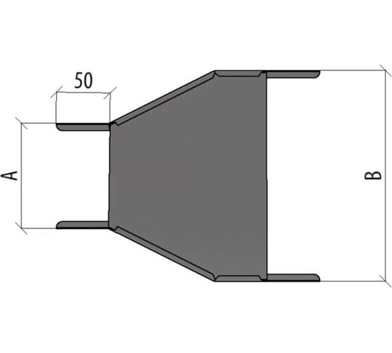 Центральный переходник Система КМ 50х300-400 мм LO10059 PD50-300-400-C