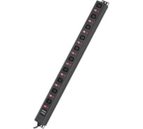 Блок распределения питания DKC (pdu) 0u 10a с индикацией и защитой, вых:10 с13, вх:с14 R519IEC10SWCD