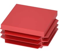 Заглушка для страт-профиля Система КМ 41х41 мм RAL 3020 Красный LO9901 ZU41-41 RAL3020