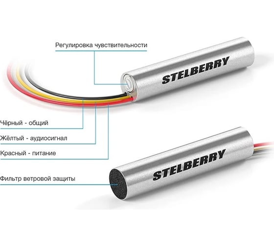 Высокочувствительный HD-микрофон Stelberry М-50UltraHD АВ5044879 1