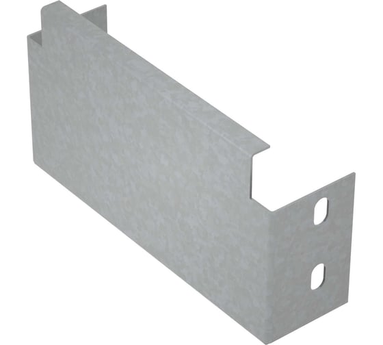 Заглушка лотка Система КМ 100x400 мм ПЛЮС INOX304 ZUplus100-400 INOX304 1