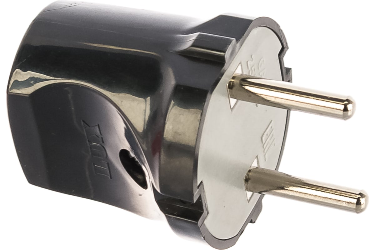 Разборная вилка, черная, без з/к, 250В, 6А LUX ВР30 4606400419747 ...