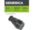 Переносная розетка GENERICA с защитной крышкой 16а ip44 черная ERK20-016-01-44-K02-G 2