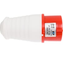 Силовая вилка ЕТР 3р+ре+n 16а 380в ip44 67315