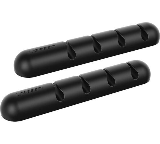 Органайзер для кабелей Ugreen lp114 cable organizer 4 слота 2 шт в упаковке. цвет: черный _ 30762