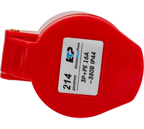 Силовая розетка ЕТР 3р+ре 16а 380в ip44 67414