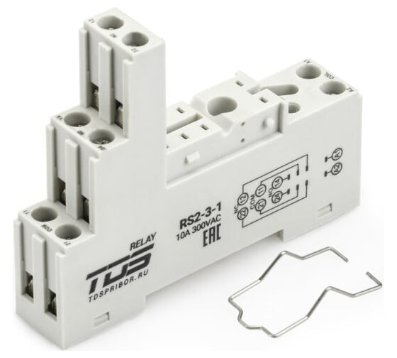 Колодка для реле TDS RS2-3-1 серии RL-2 и RL-3 10A 300VAC 10 шт TDS99239