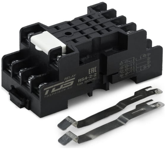 Колодка для реле TDS RS4-2-2 серии RL-4 7A 300VAC 10 шт TDS92991 1