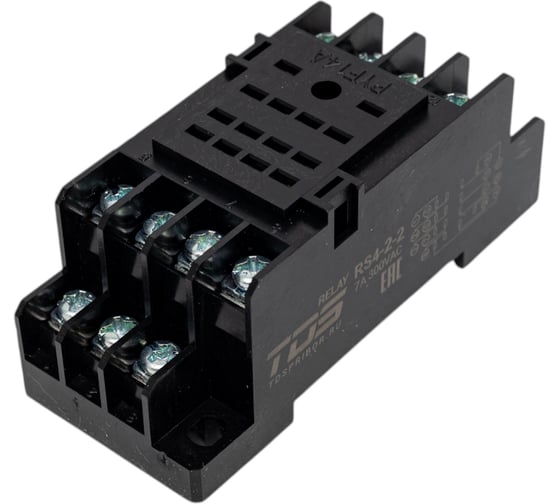 Колодка для реле TDS RS4-2-2 серии RL-4 7A 300VAC 10 шт TDS92991