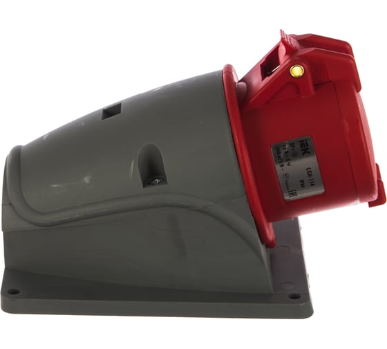 Стационарная розетка IEK MAGNUM ССИ-114 16А 3Р+РЕ 380В IP44 PSN12-016-4 6905759